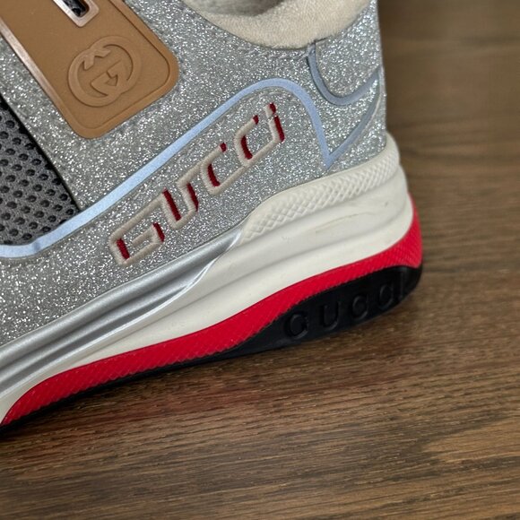 Gucci Interlocking Logo Sneakers Diamond Finish - Picture 4 of 4